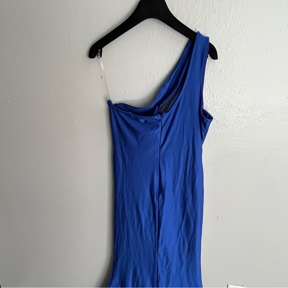 Fashion Nova “As You Know It” Royal Blue One Shoulder Gown - Picture 15 of 16